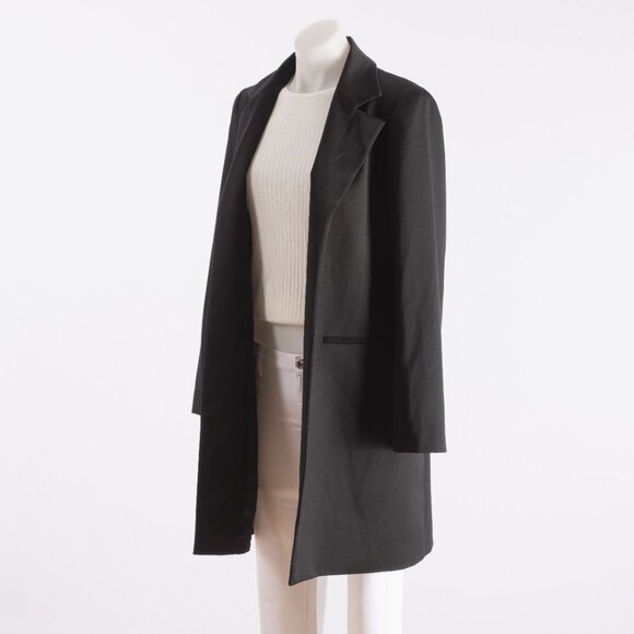 Susan Lazar Black Longline Blazer Coat US 2 - Picture 4 of 7